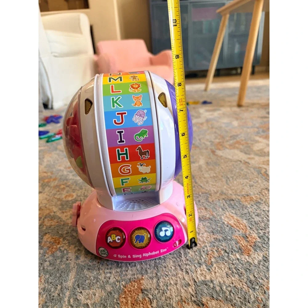 LeapFrog Spin and‎ Sing Alphabet Zoo Educational Toy in Pink & Purple